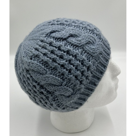 The North Face Knit Beanie One Size OS Ocean Blue Acrylic - Picture 3 of 5